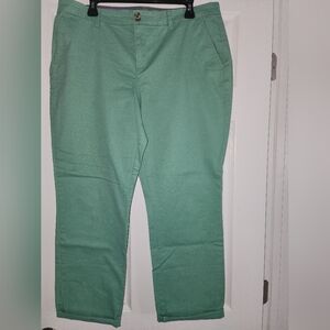 Tommy HILFIGER. Green Chino Pants. Size 14